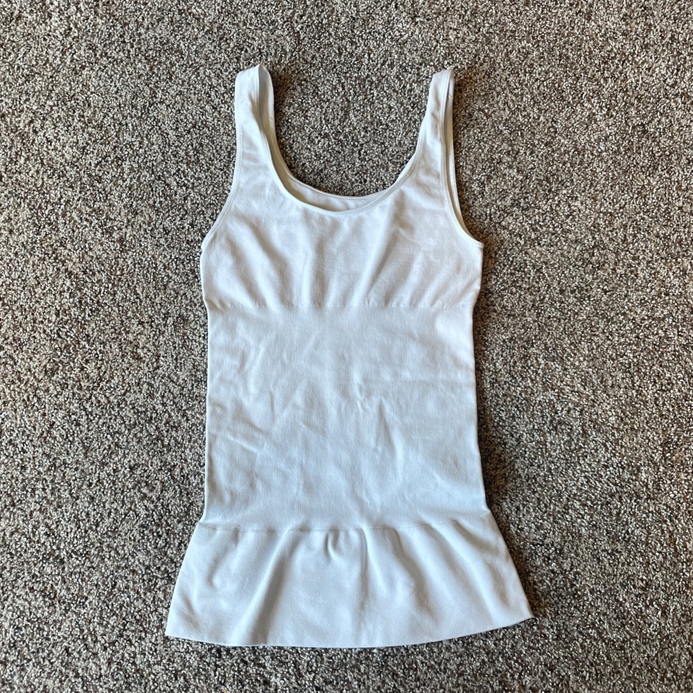 Belly Bandit White Mother Tucker Compression Shaping Smoothing Tank Top Small S